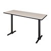 Cain Rectangle Tables > Training Tables > Cain Café Training Tables, 66 X 24 X 42, Wood|Metal Top, Maple MCTRCT6624PL